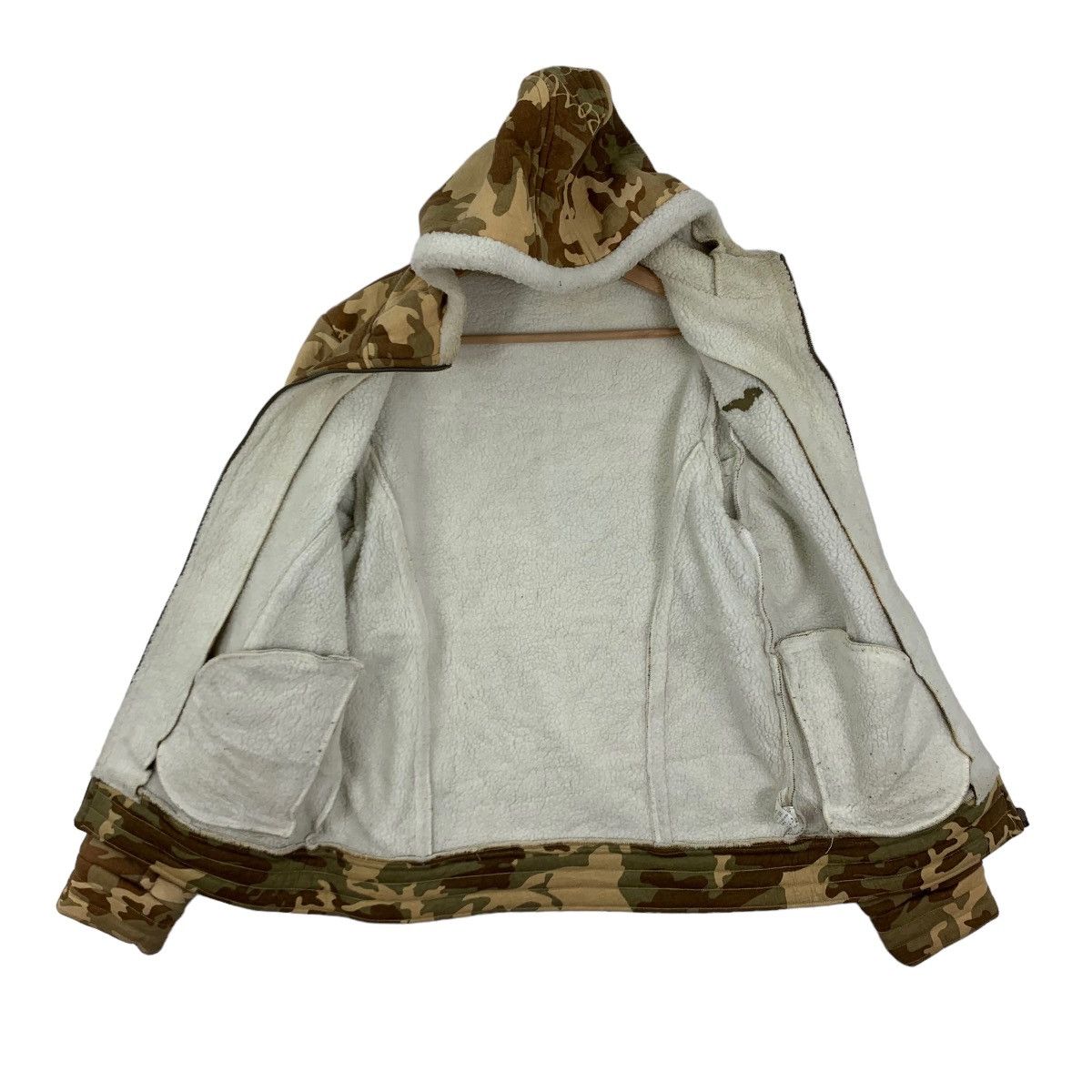 Surface To Air Vintage Roxy Surfwear Camouflage Surf Sherpa Hoodie Sweater Size US S / EU 44-46 / 1 - 5 Thumbnail