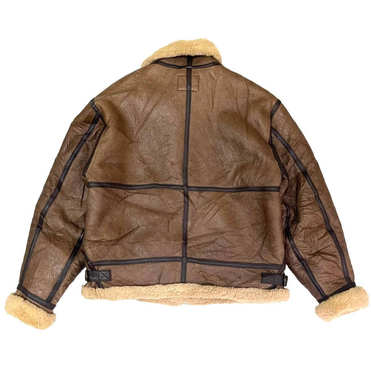 Japanese Brand × Other 💥VINTAGE B3 SHEEP SKIN LEATHER SCHOTT BROS INSPIRED JACKET Size US L / EU 52-54 / 3 - 3 Thumbnail
