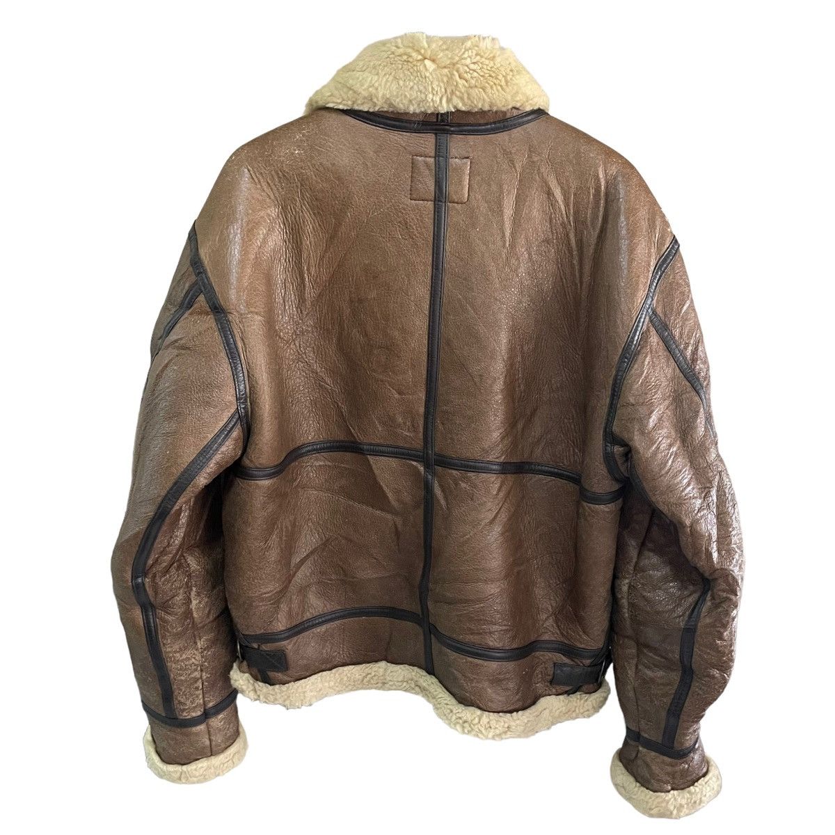 Japanese Brand × Other 💥VINTAGE B3 SHEEP SKIN LEATHER SCHOTT BROS INSPIRED JACKET Size US L / EU 52-54 / 3 - 10 Thumbnail