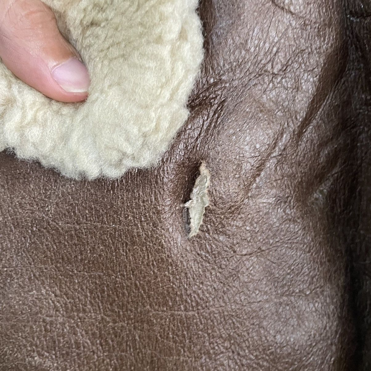 Japanese Brand × Other 💥VINTAGE B3 SHEEP SKIN LEATHER SCHOTT BROS INSPIRED JACKET Size US L / EU 52-54 / 3 - 9 Thumbnail