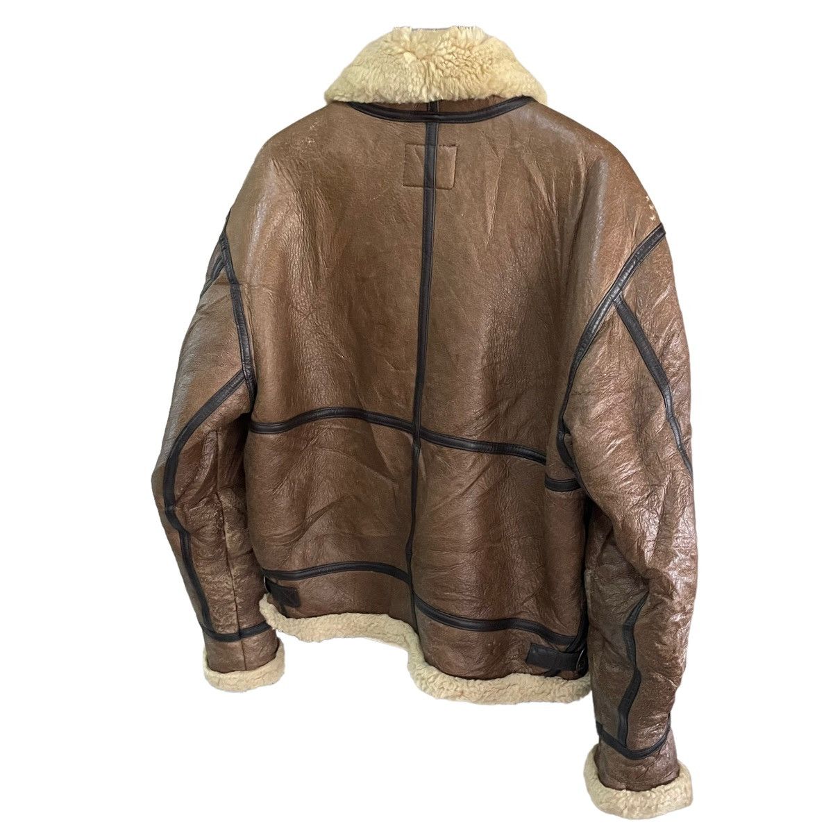 Japanese Brand × Other 💥VINTAGE B3 SHEEP SKIN LEATHER SCHOTT BROS INSPIRED JACKET Size US L / EU 52-54 / 3 - 11 Thumbnail