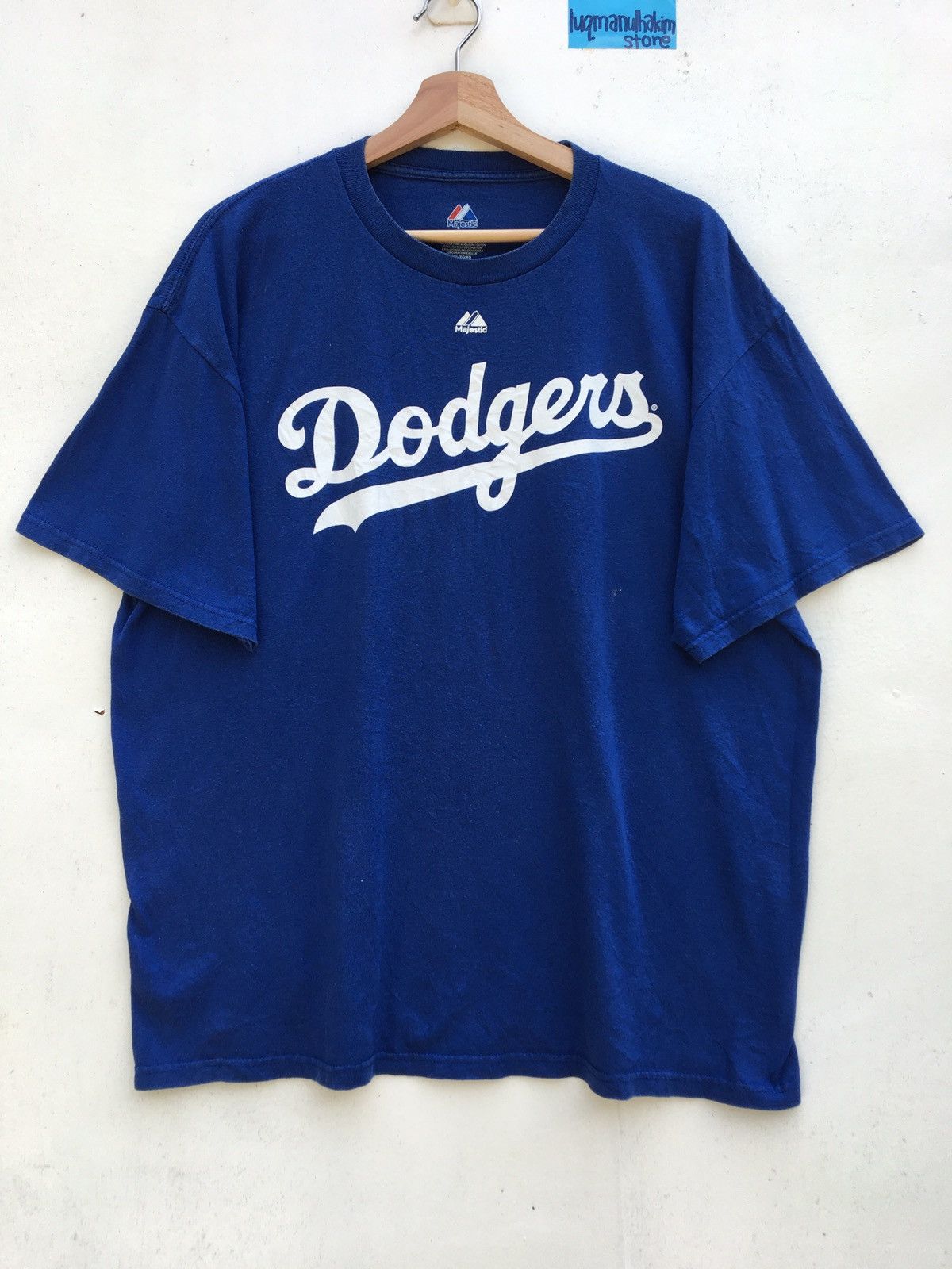 image of Vintage 90's La Dodgers Tshirt Baseball Team Mlb Xlarge Size in Blue, Men's