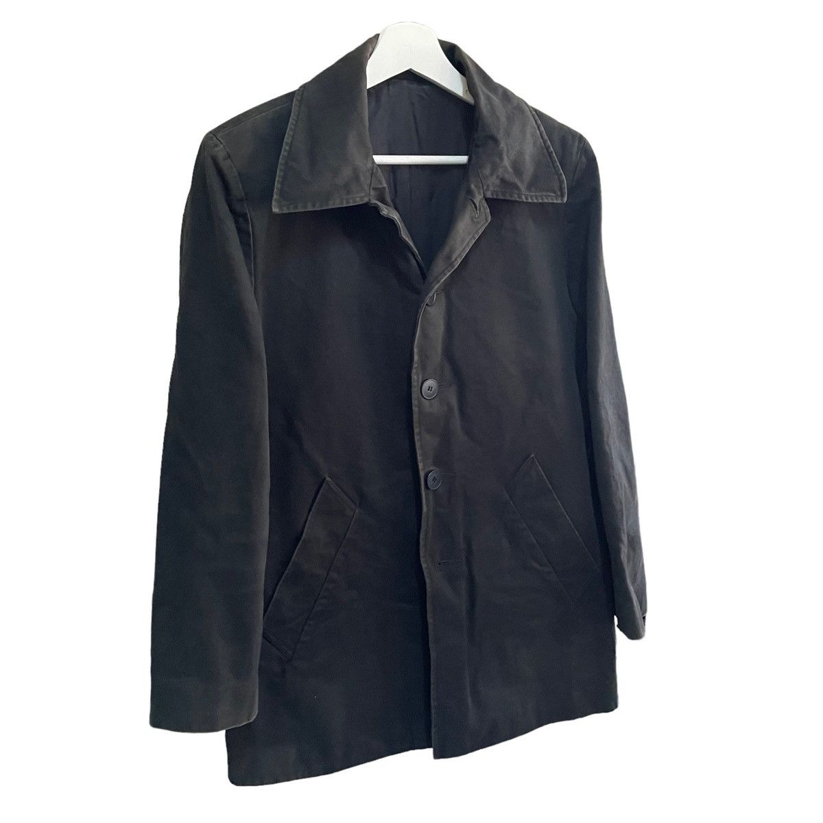 Designer × agnes b. 💥 90s AGNES B TOPCOAT BUTTON JACKET Size US M / EU 48-50 / 2 - 2 Thumbnail
