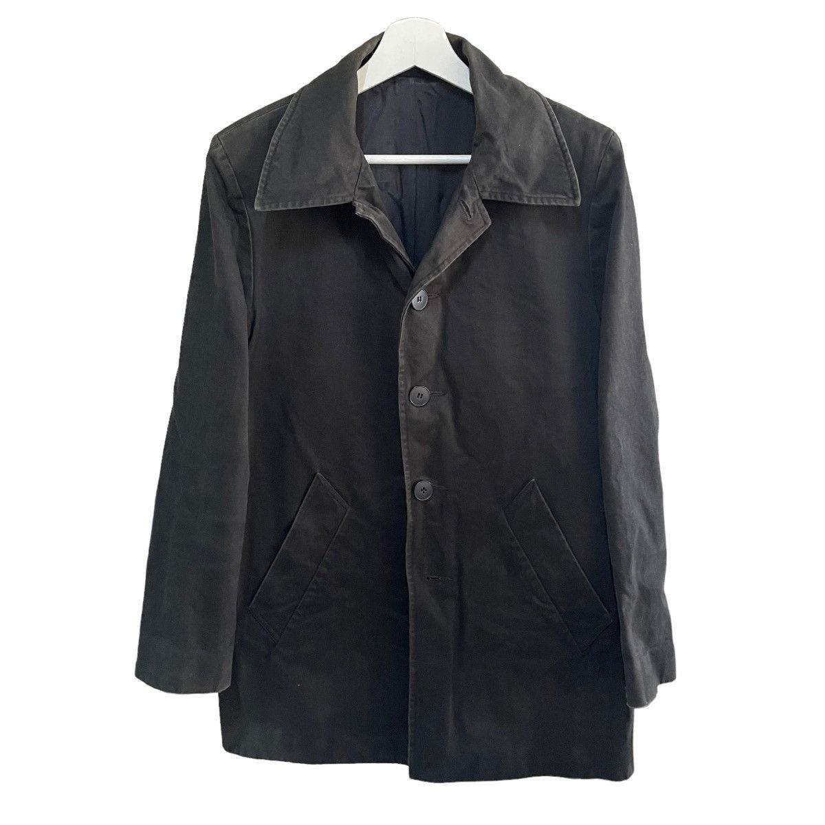 Designer × agnes b. 💥 90s AGNES B TOPCOAT BUTTON JACKET Size US M / EU 48-50 / 2 - 1 Thumbnail