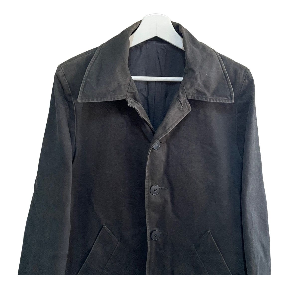 Designer × agnes b. 💥 90s AGNES B TOPCOAT BUTTON JACKET Size US M / EU 48-50 / 2 - 4 Thumbnail