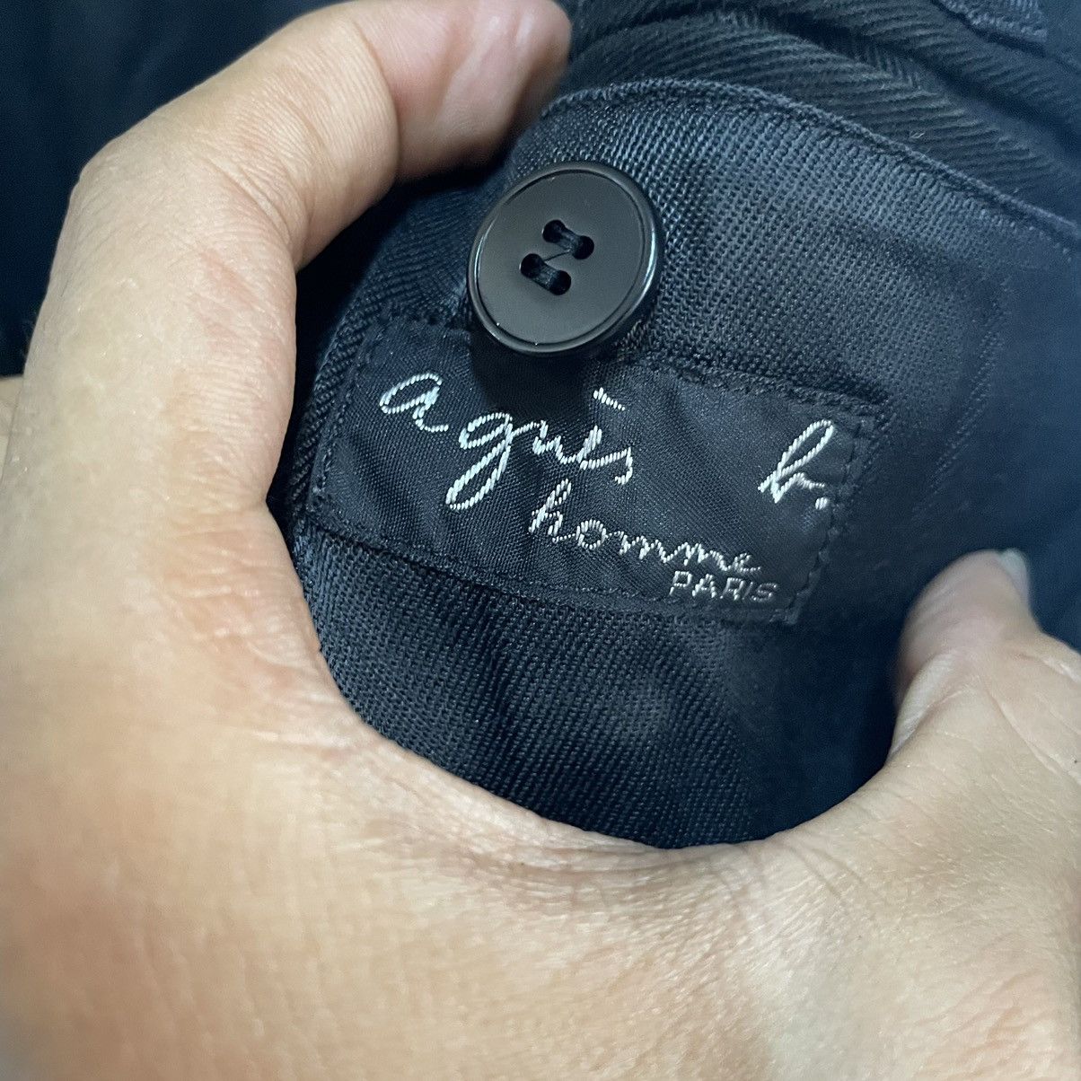 Designer × agnes b. 💥 90s AGNES B TOPCOAT BUTTON JACKET Size US M / EU 48-50 / 2 - 6 Thumbnail