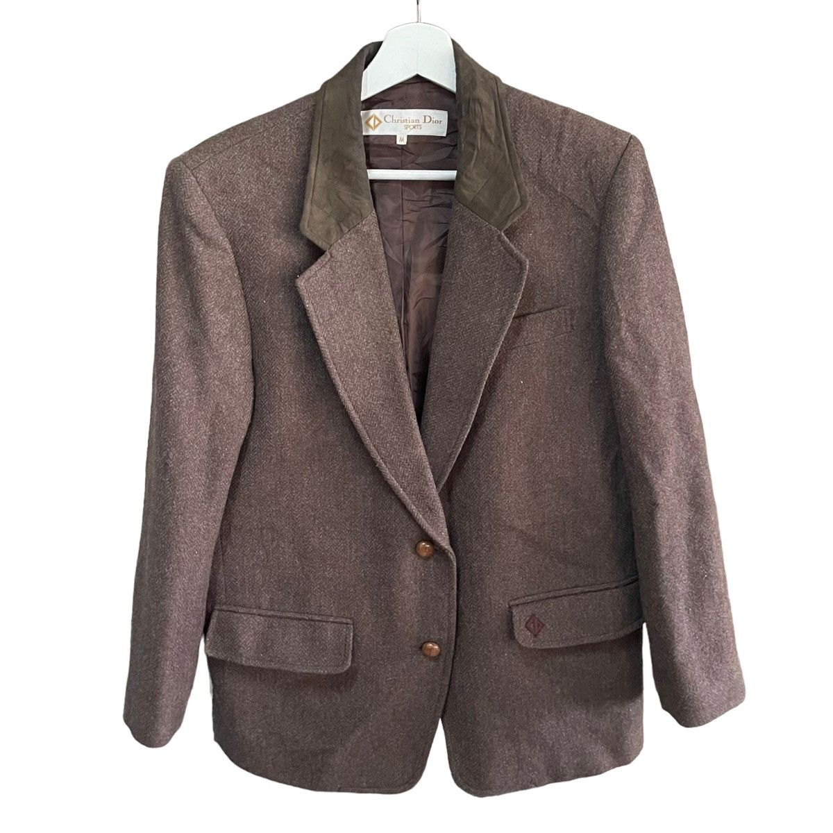 Christian Dior Monsieur × Vintage 💥 Christian Dior Button Linen Blazer Coat Jacket Size US M / EU 48-50 / 2 - 1 Thumbnail