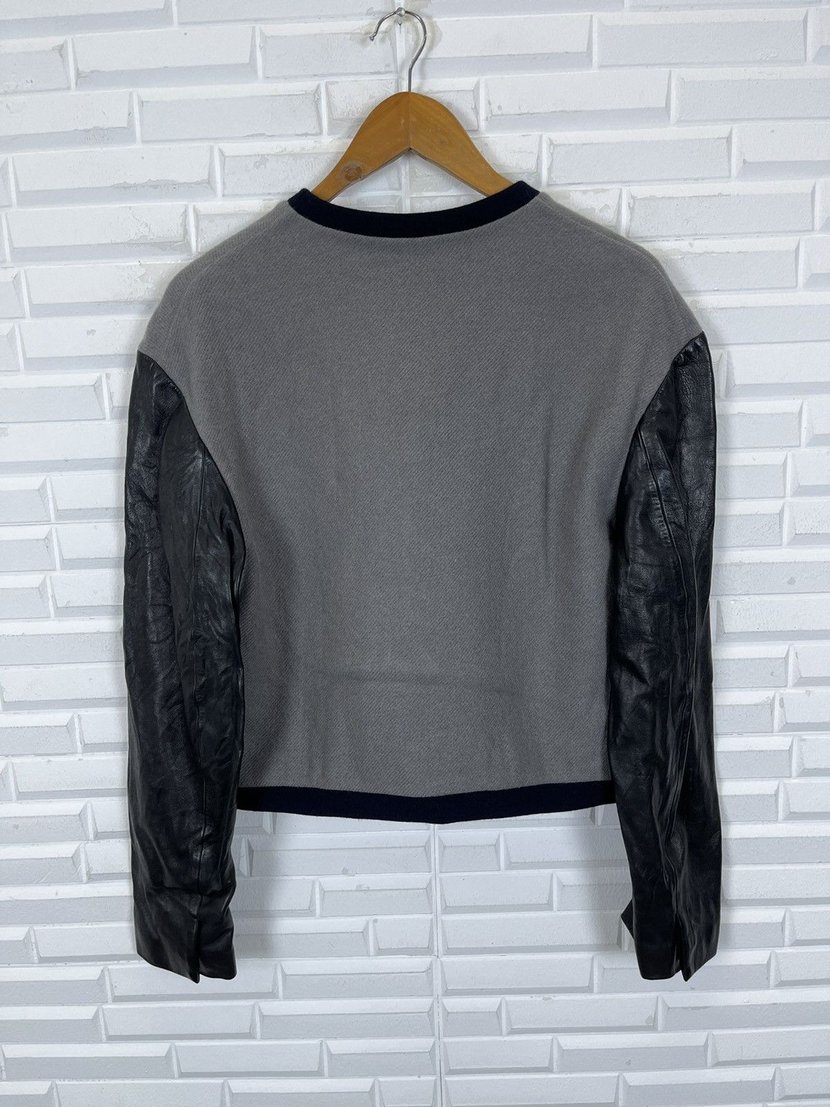 3.1 Phillip Lim 90’s Phillip Lim Crop Sweater Hybrid Cotton Leather Size US M / EU 48-50 / 2 - 5 Thumbnail