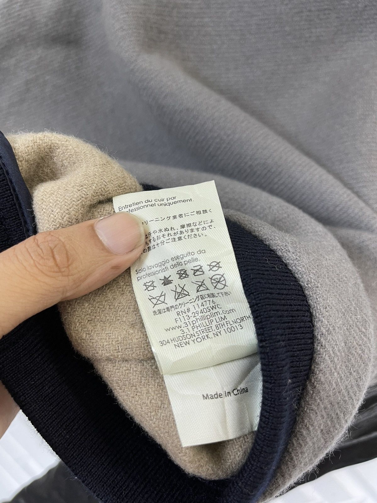 3.1 Phillip Lim 90’s Phillip Lim Crop Sweater Hybrid Cotton Leather Size US M / EU 48-50 / 2 - 7 Thumbnail