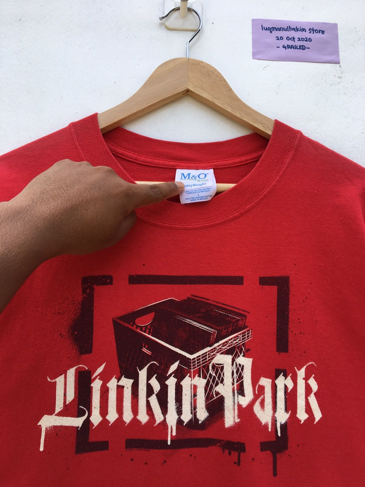 Band Tees Vtg LINKIN PARK 2004 Chester Bennington Concert Tour Tee Size US L / EU 52-54 / 3 - 5 Thumbnail