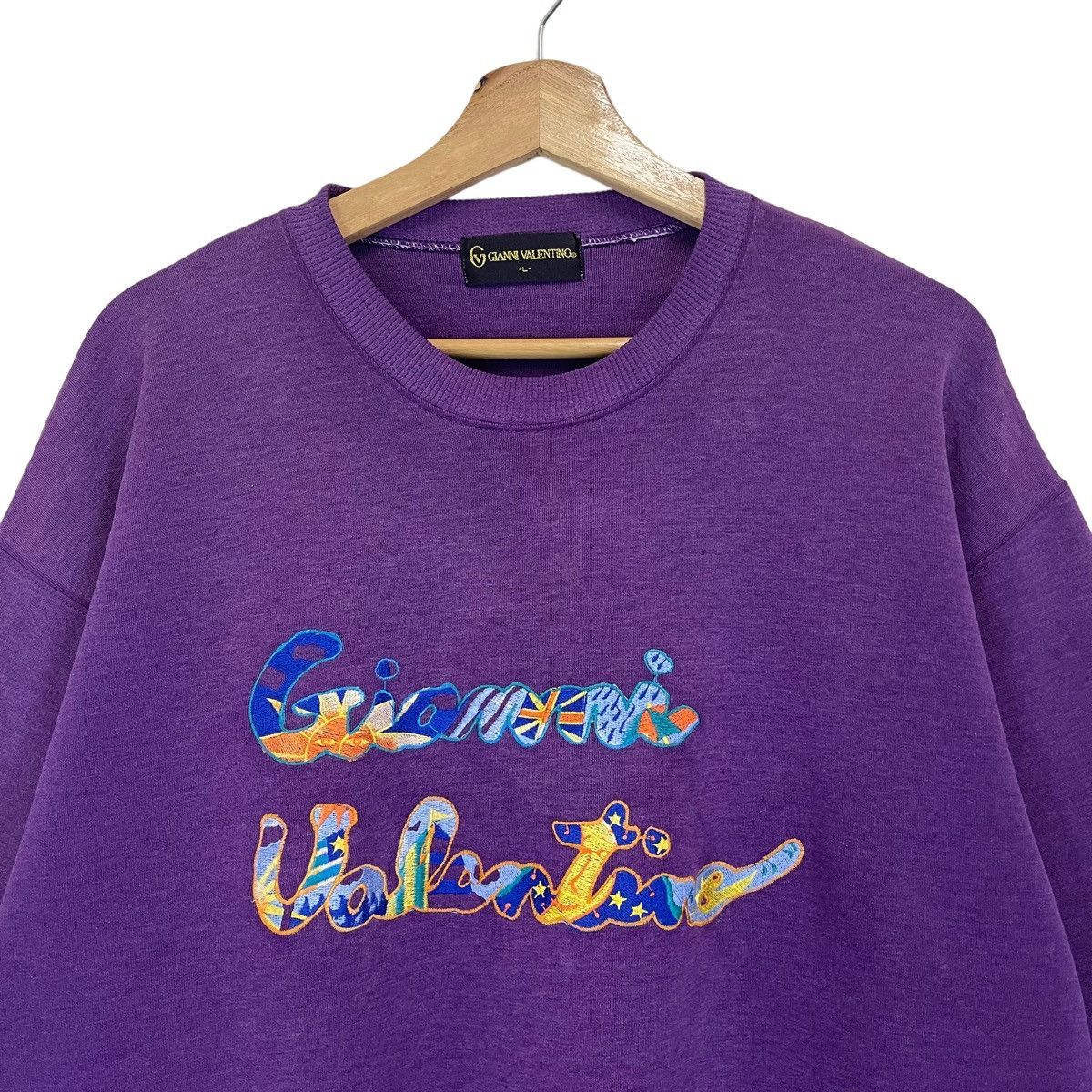Gianni Valentino Vintage 90’s Gianni Valentino Crewneck Sweatshirt Size M Size US M / EU 48-50 / 2 - 4 Thumbnail