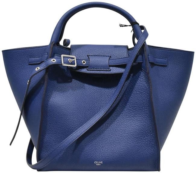 Celine Dark Indigo Shoulder Blue Calfskin Leather Tote Size ONE SIZE - 2 Thumbnail