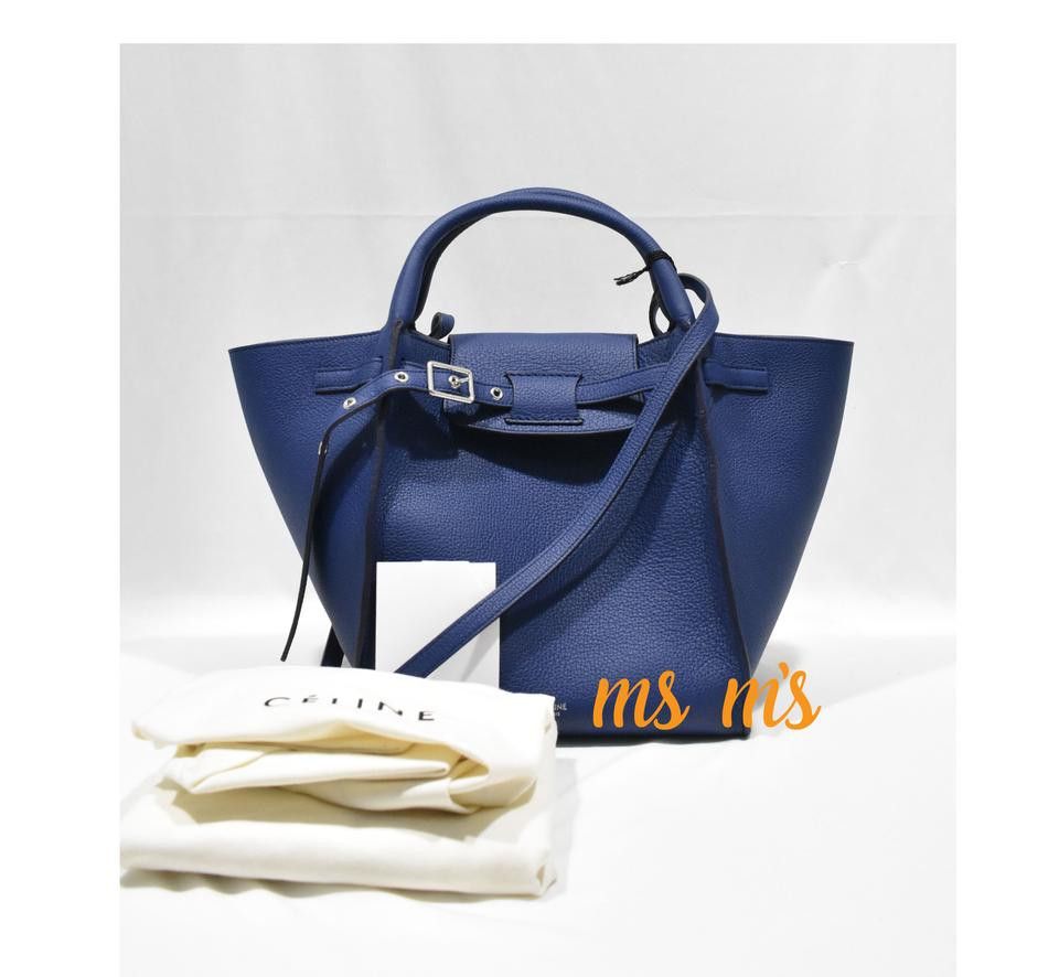 Celine Dark Indigo Shoulder Blue Calfskin Leather Tote Size ONE SIZE - 3 Thumbnail