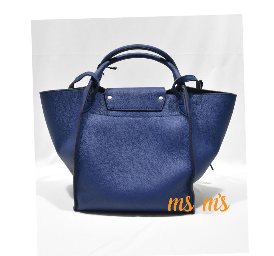 Celine Dark Indigo Shoulder Blue Calfskin Leather Tote Size ONE SIZE - 4 Thumbnail