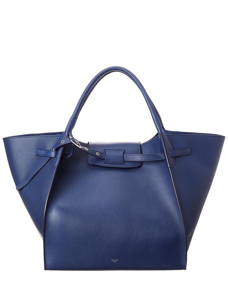 Celine Dark Indigo Shoulder Blue Calfskin Leather Tote Size ONE SIZE - 1 Thumbnail