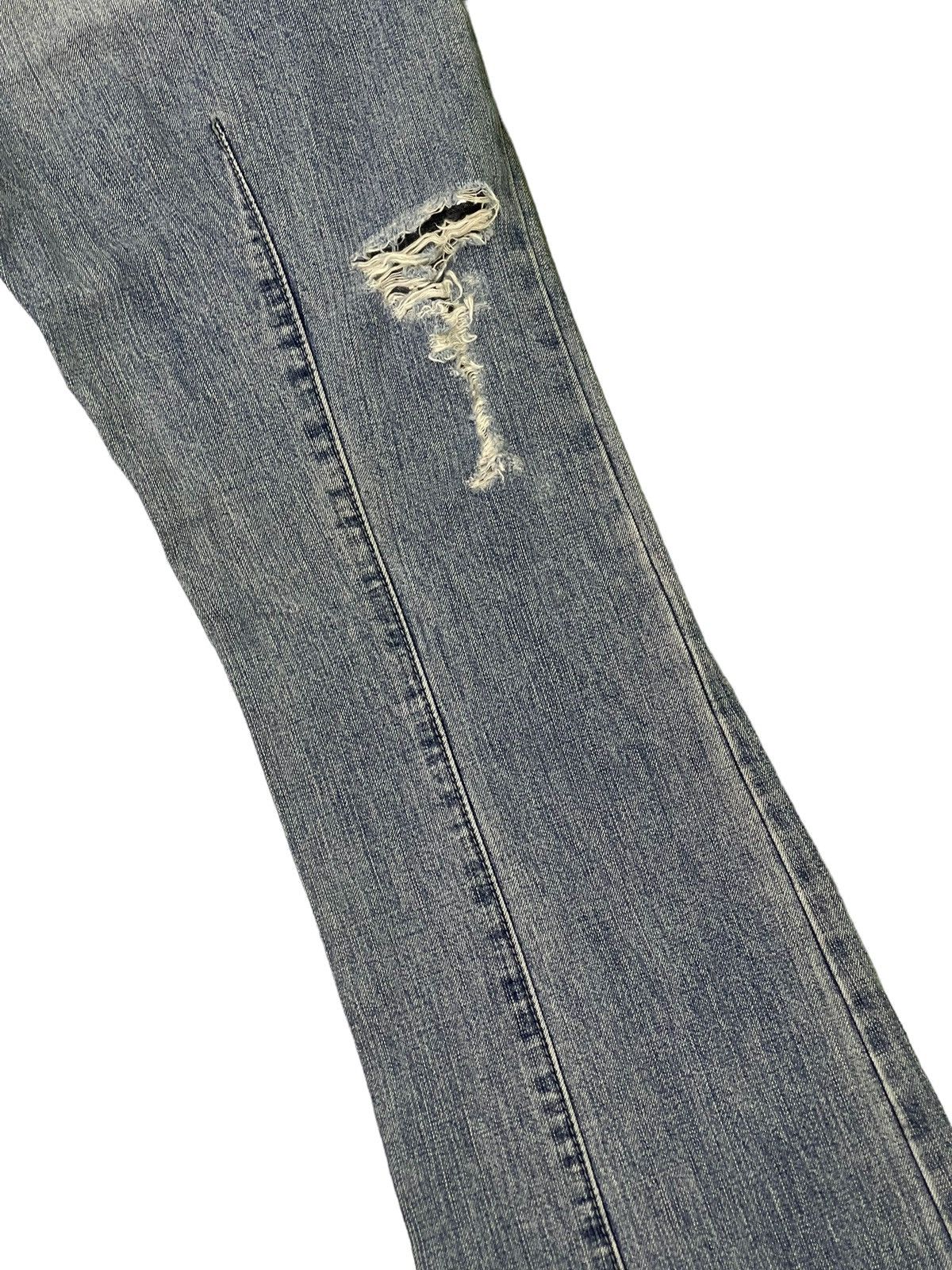 Japanese Brand Flare Jeans London Denim Distress Denim Slim Boot Cut 1🟦8 Size US 29 - 18 Thumbnail