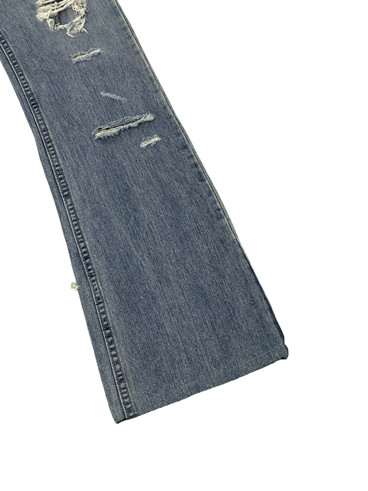 Japanese Brand Flare Jeans London Denim Distress Denim Slim Boot Cut 1🟦8 Size US 29 - 4 Thumbnail