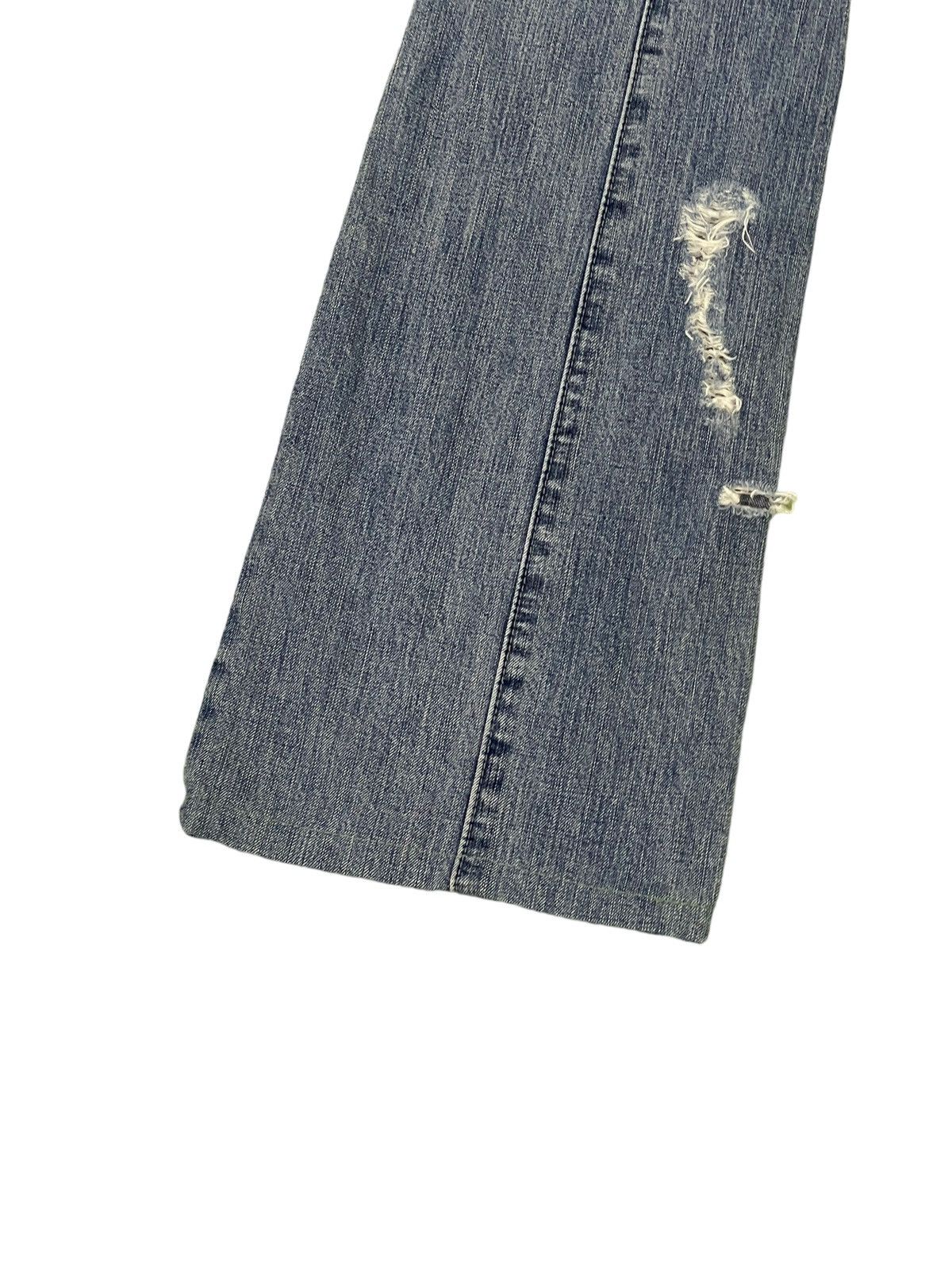 Japanese Brand Flare Jeans London Denim Distress Denim Slim Boot Cut 1🟦8 Size US 29 - 16 Thumbnail