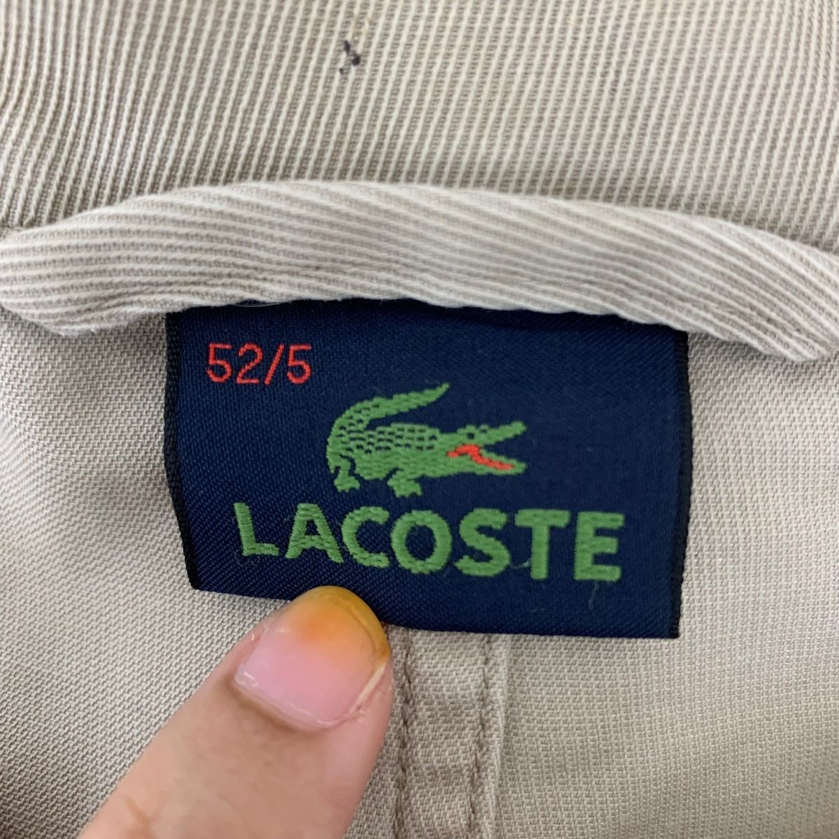 Lacoste × Vintage Vintage Lacoste Crocodile Cotton Zipper Jacket Size US L / EU 52-54 / 3 - 6 Thumbnail
