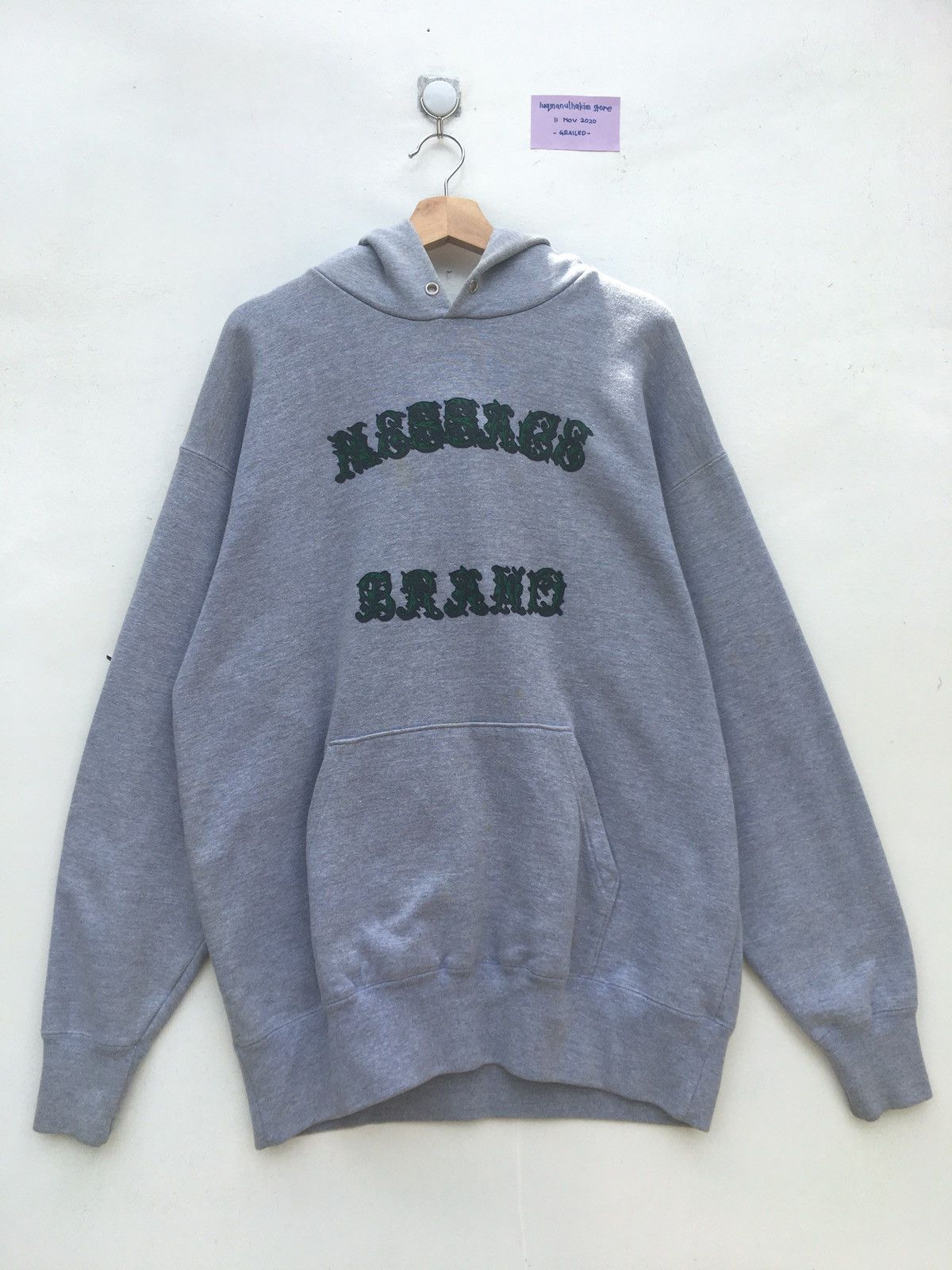 image of Vintage Lifestyle Heavy Hoodie in Grey, Men's (Size XL)