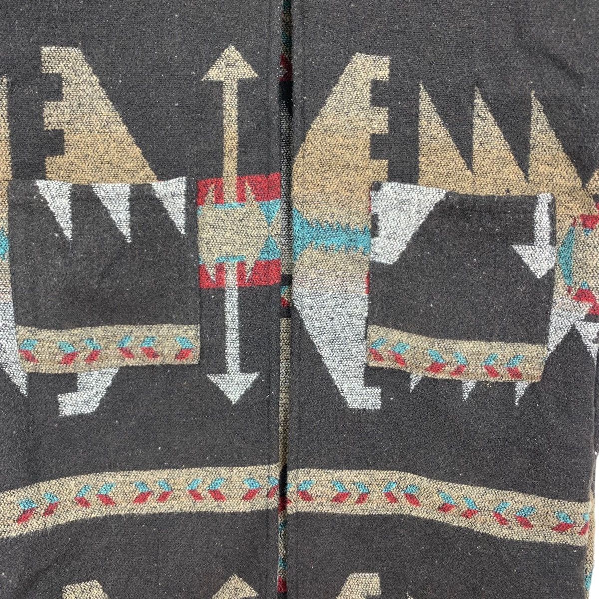 Vintage Vintage Aztec Mountain Tribal Navajo Style Blanket Cardigan Size M / US 6-8 / IT 42-44 - 3 Thumbnail