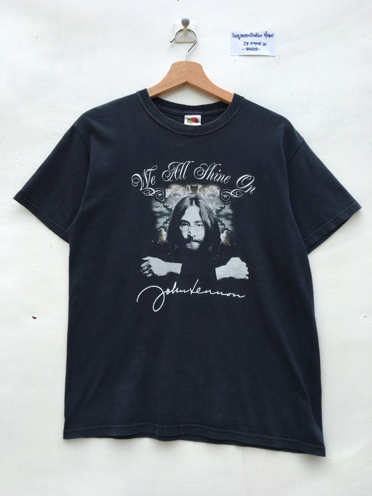 Band Tees Rare Vintage John Lennon We All Shine On Tshirt Size US M / EU 48-50 / 2 - 2 Thumbnail