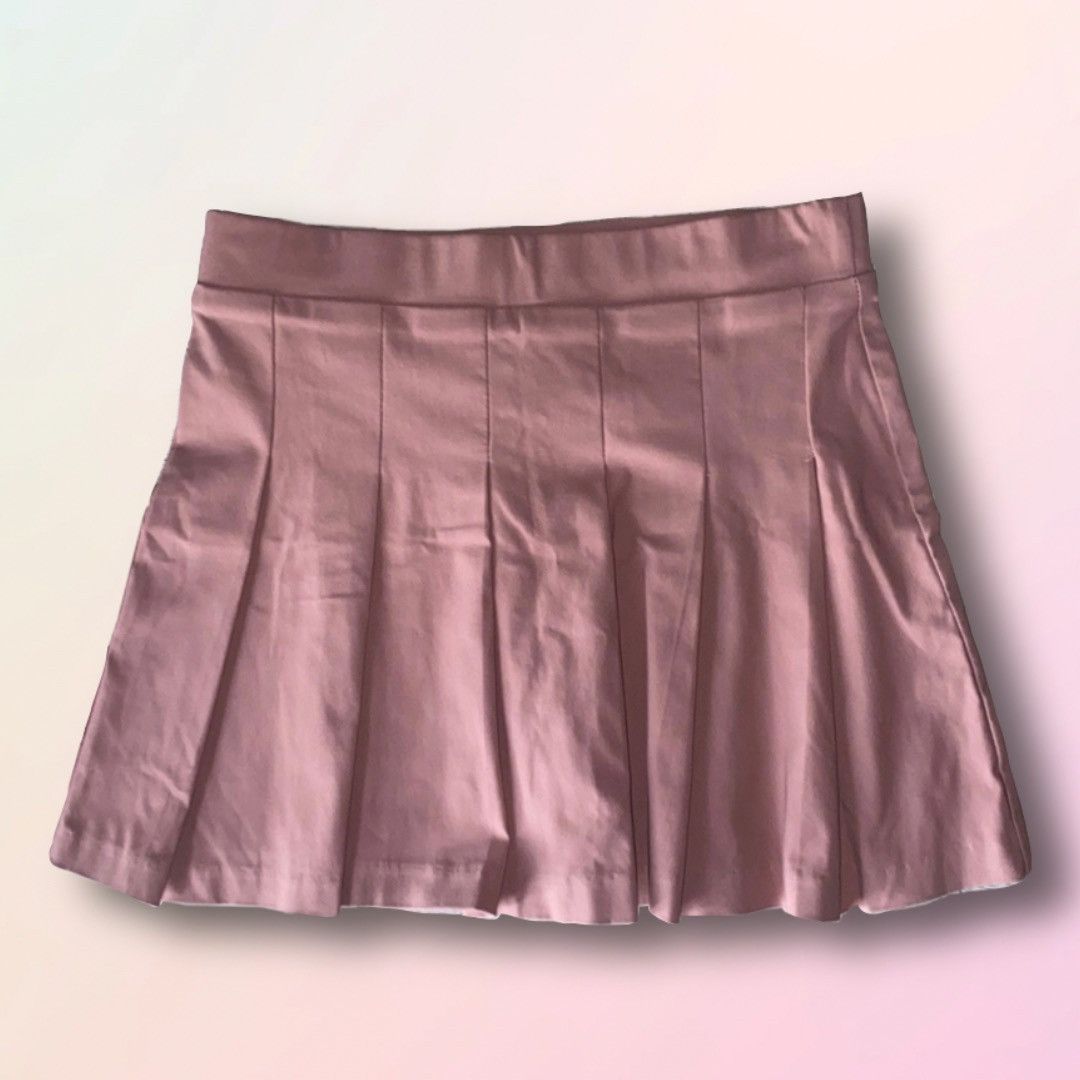 Other Wearever, Blush, Dusty Rose, Box Pleated, Mini Skirt Size 28" / US 6 / IT 42 - 14 Thumbnail