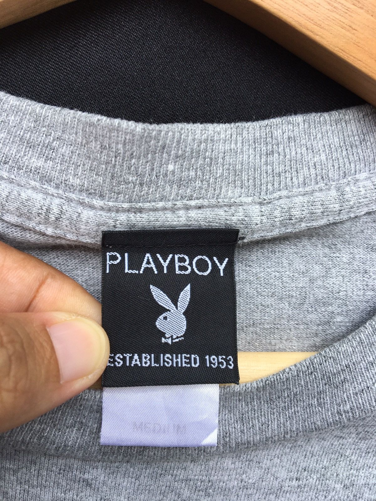 Playboy Vintage Playboy Tshirt Big Bunny Head Spellout Logos Size US M / EU 48-50 / 2 - 8 Thumbnail