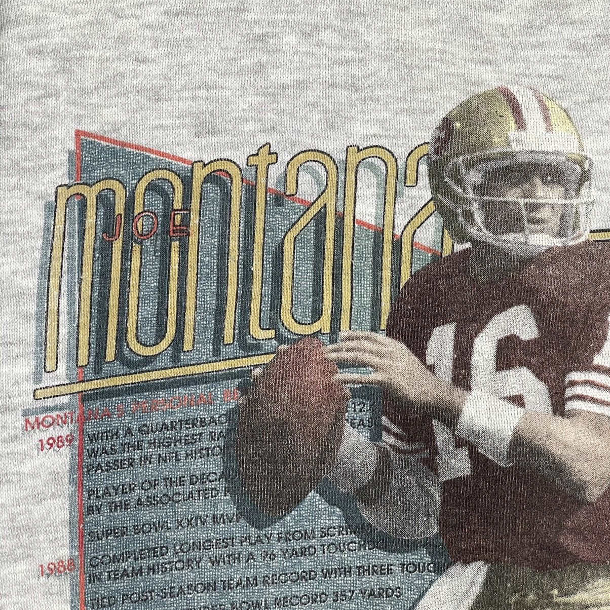 NFL × Salem Sportswear × Vintage 90s Joe Montana Story Games Crewneck Sweatshirt Size M Size US M / EU 48-50 / 2 - 5 Thumbnail