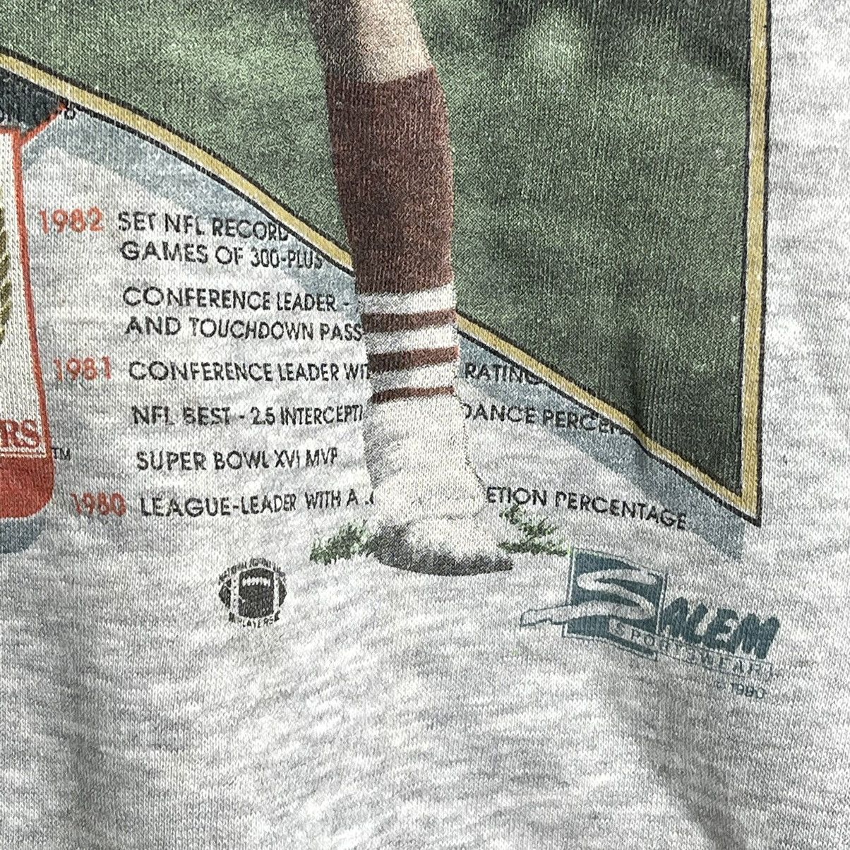 NFL × Salem Sportswear × Vintage 90s Joe Montana Story Games Crewneck Sweatshirt Size M Size US M / EU 48-50 / 2 - 6 Thumbnail