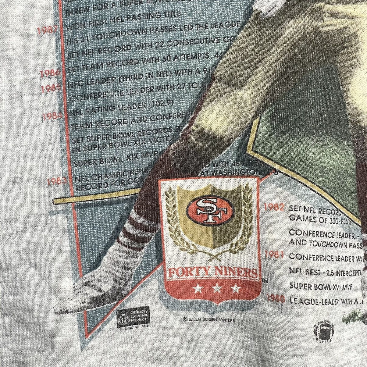 NFL × Salem Sportswear × Vintage 90s Joe Montana Story Games Crewneck Sweatshirt Size M Size US M / EU 48-50 / 2 - 7 Thumbnail