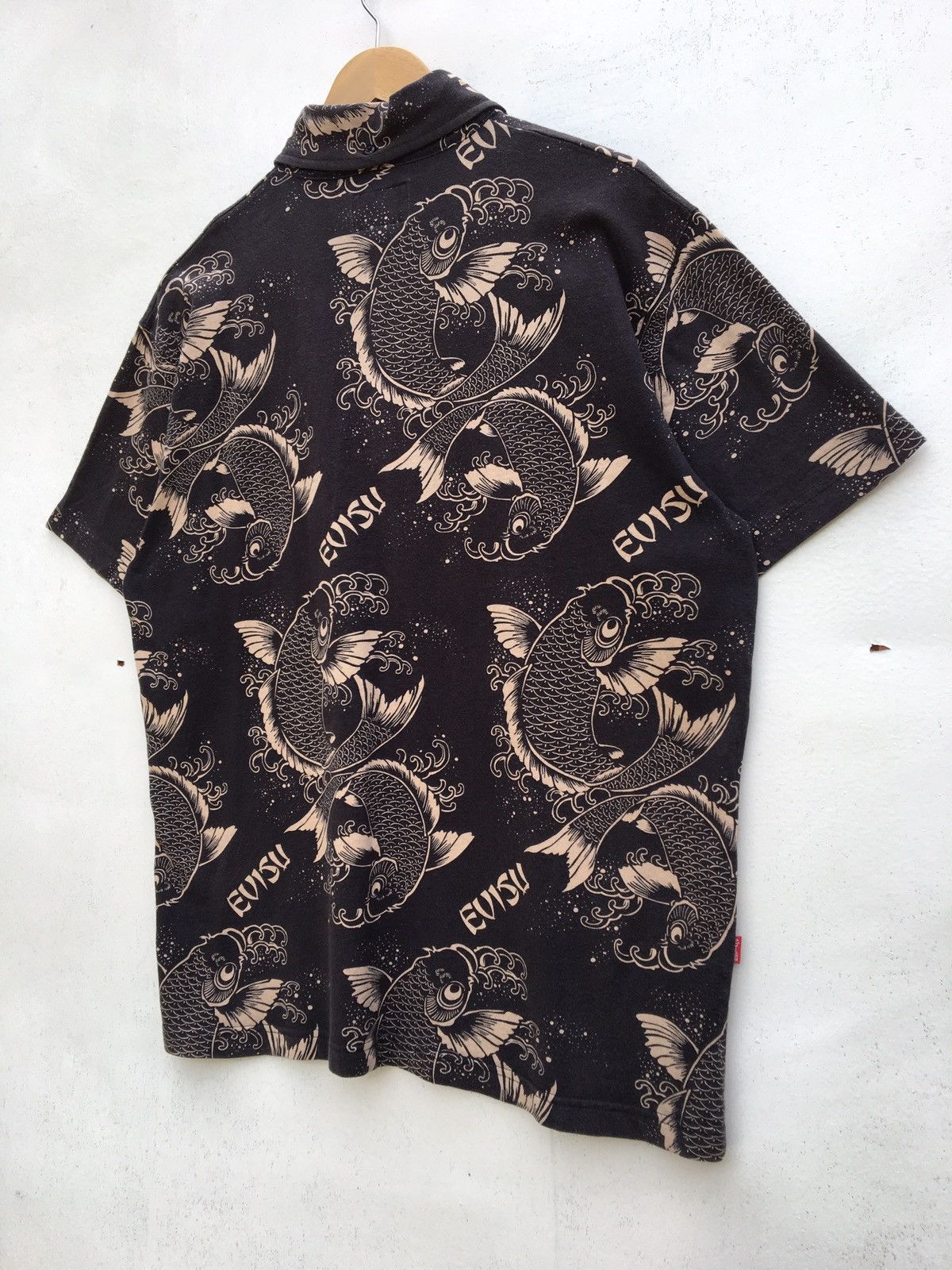 Evisu Vintage Evisu Full Print Koi Fish Buttons Shirt Size US M / EU 48-50 / 2 - 16 Thumbnail