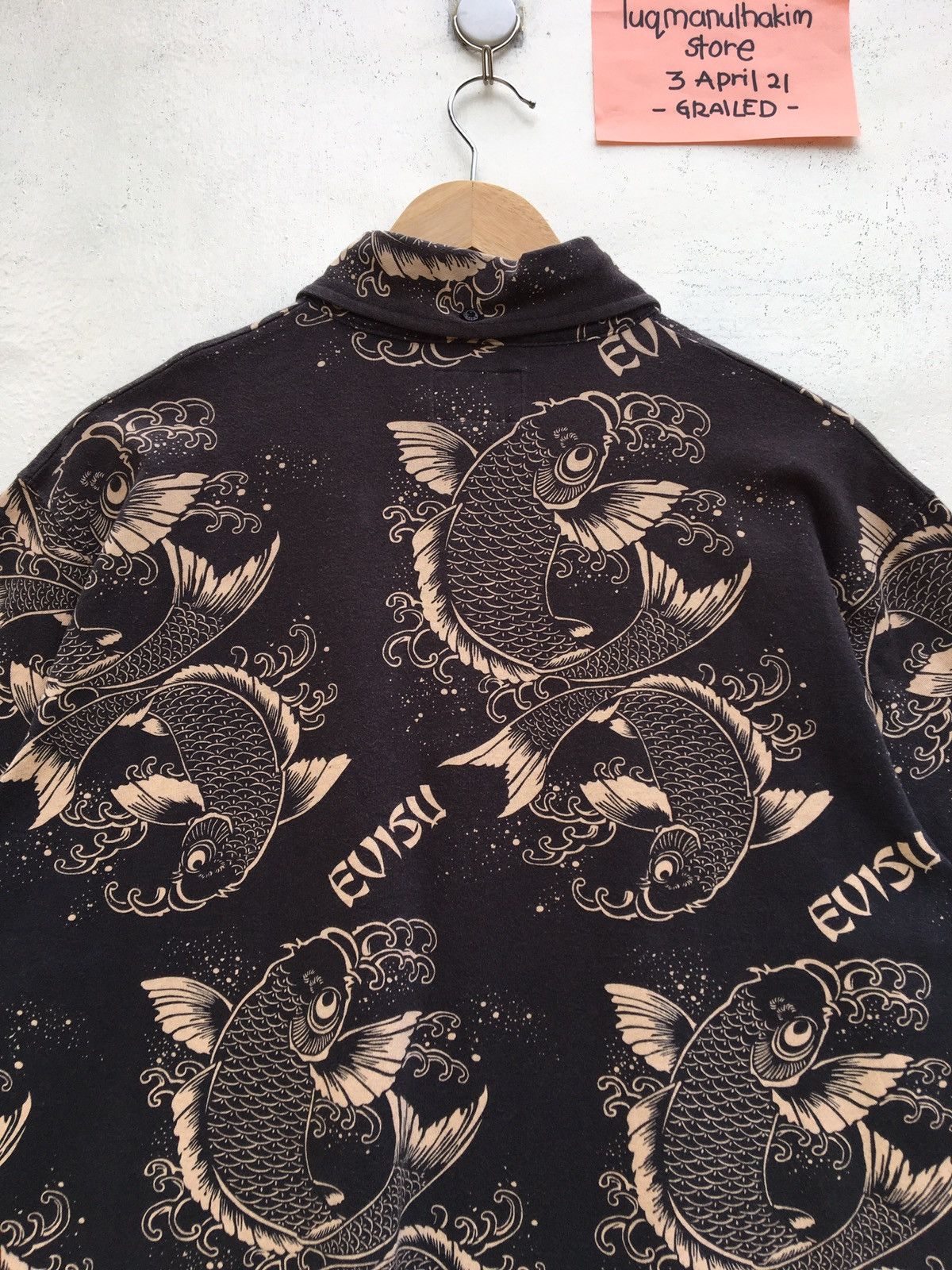 Evisu Vintage Evisu Full Print Koi Fish Buttons Shirt Size US M / EU 48-50 / 2 - 19 Thumbnail