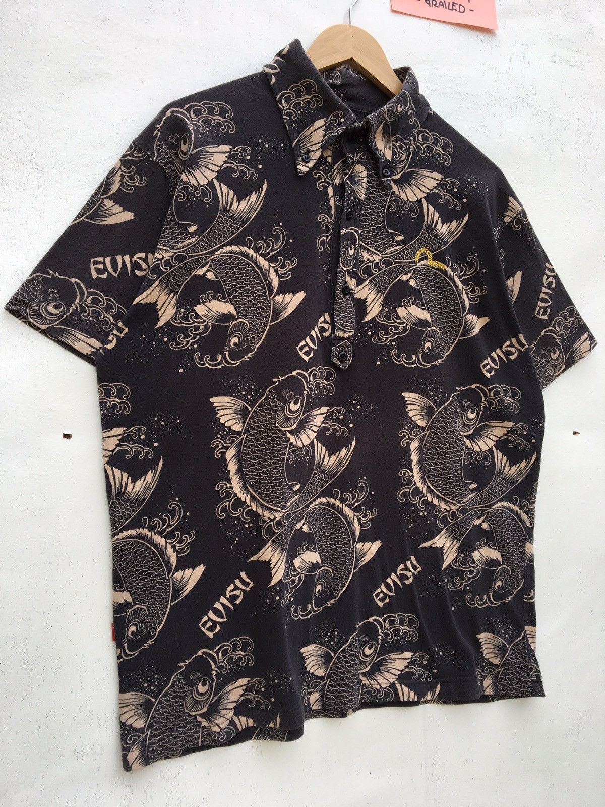 Evisu Vintage Evisu Full Print Koi Fish Buttons Shirt Size US M / EU 48-50 / 2 - 2 Thumbnail