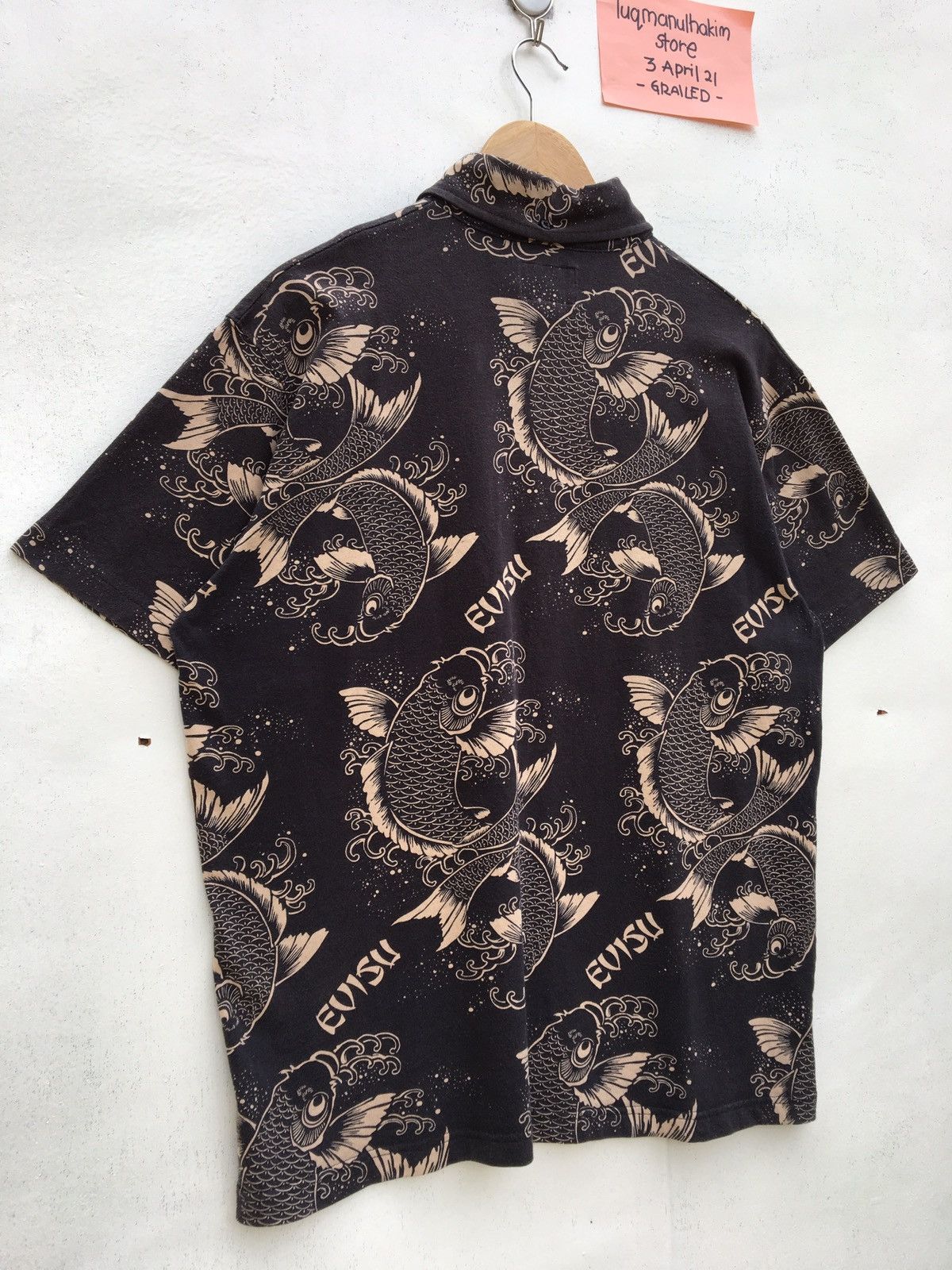 Evisu Vintage Evisu Full Print Koi Fish Buttons Shirt Size US M / EU 48-50 / 2 - 15 Thumbnail