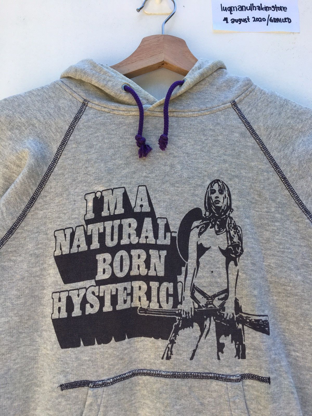 Hysteric Glamour Rare Vintage Hysteric Glamour Sexy Ladies Hoodie Size ONE SIZE - 5 Thumbnail