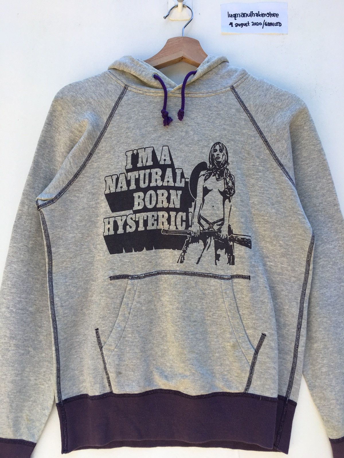 Hysteric Glamour Rare Vintage Hysteric Glamour Sexy Ladies Hoodie Size ONE SIZE - 4 Thumbnail