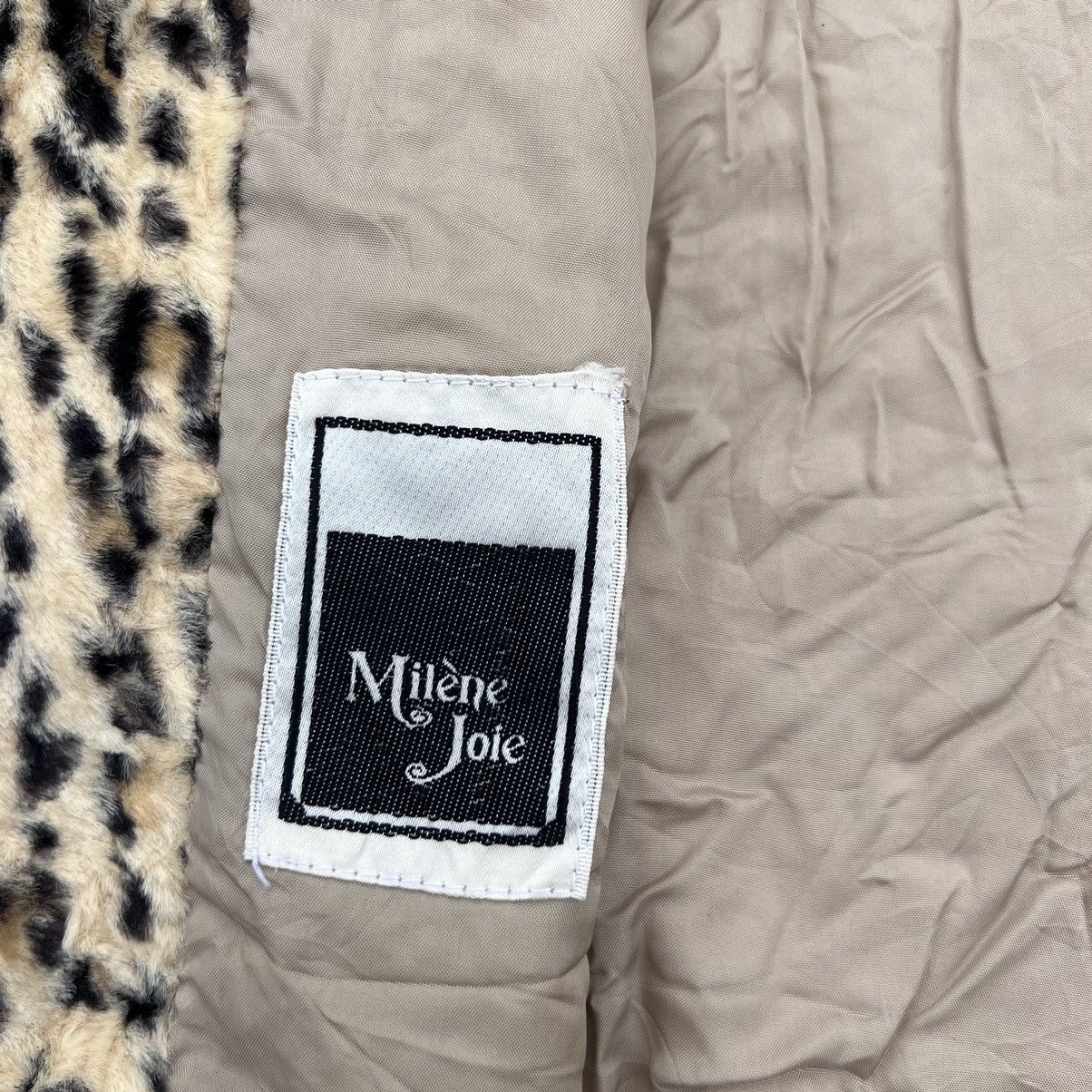 Vintage VINTAGE LEOPARD PRINT FAUX FUR JACKET BY MILENE JOIE Size S / US 4 / IT 40 - 4 Thumbnail