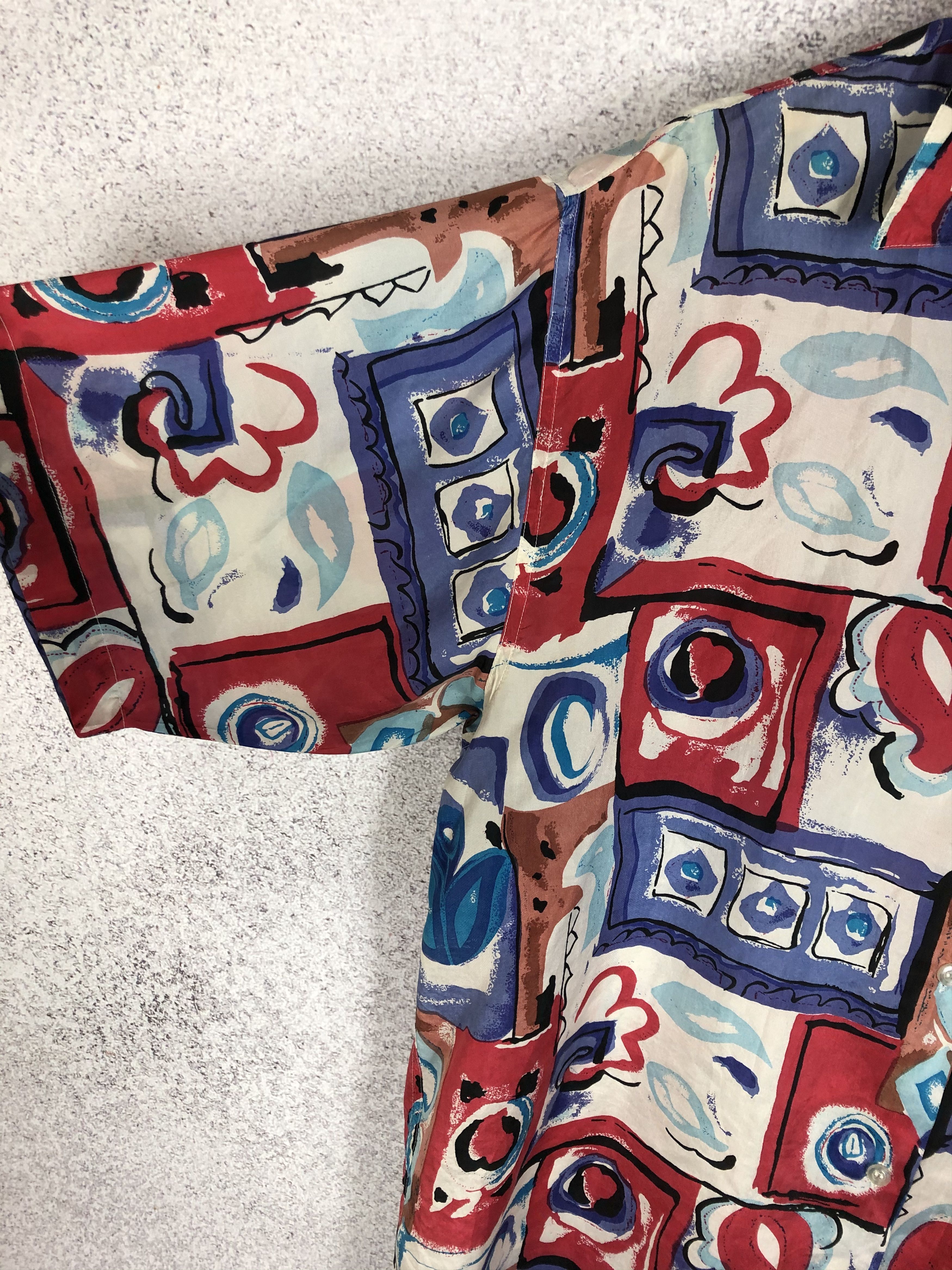 SikSilk Vintage Art Crazy Hawaiian Shirt Y2K Size US XL / EU 56 / 4 - 4 Thumbnail
