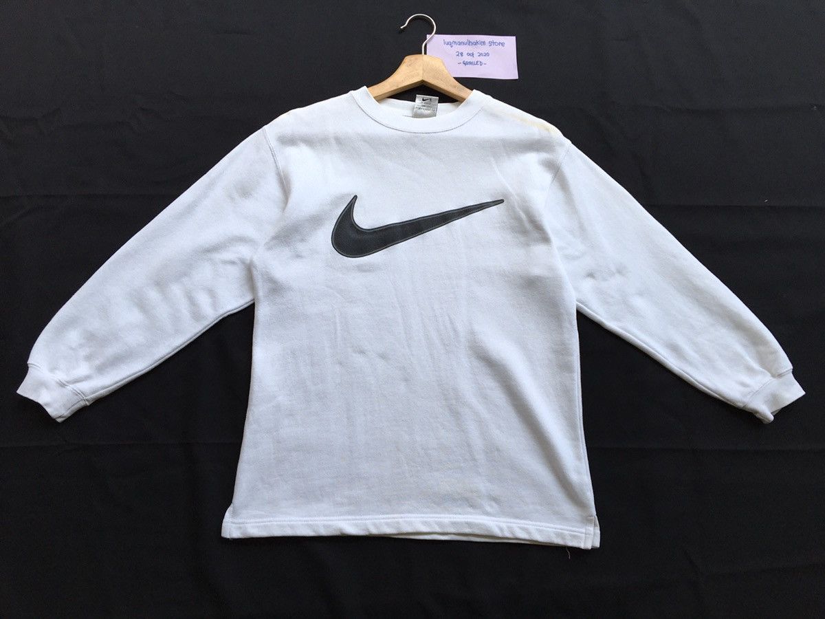 Nike Vintage Made In Usa NIKE Swoosh Big Logo Sweatshirt 90s Size US M / EU 48-50 / 2 - 2 Thumbnail