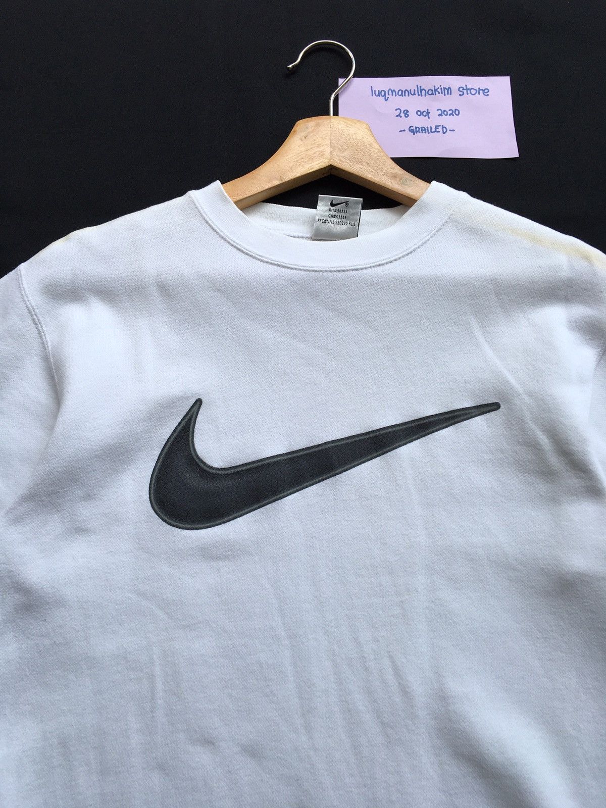 Nike Vintage Made In Usa NIKE Swoosh Big Logo Sweatshirt 90s Size US M / EU 48-50 / 2 - 1 Thumbnail
