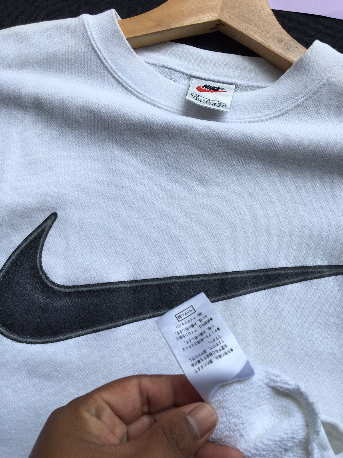 Nike Vintage Made In Usa NIKE Swoosh Big Logo Sweatshirt 90s Size US M / EU 48-50 / 2 - 11 Thumbnail