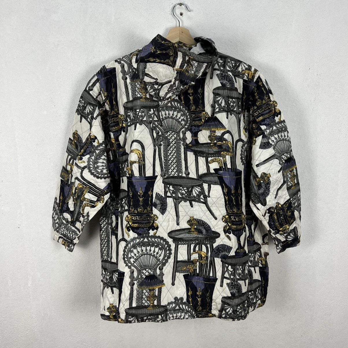 Japanese Brand VINTAGE SILK WORLD 100% SILK FULL PRINT INSPIRED BY HERMES Size US L / EU 52-54 / 3 - 14 Thumbnail