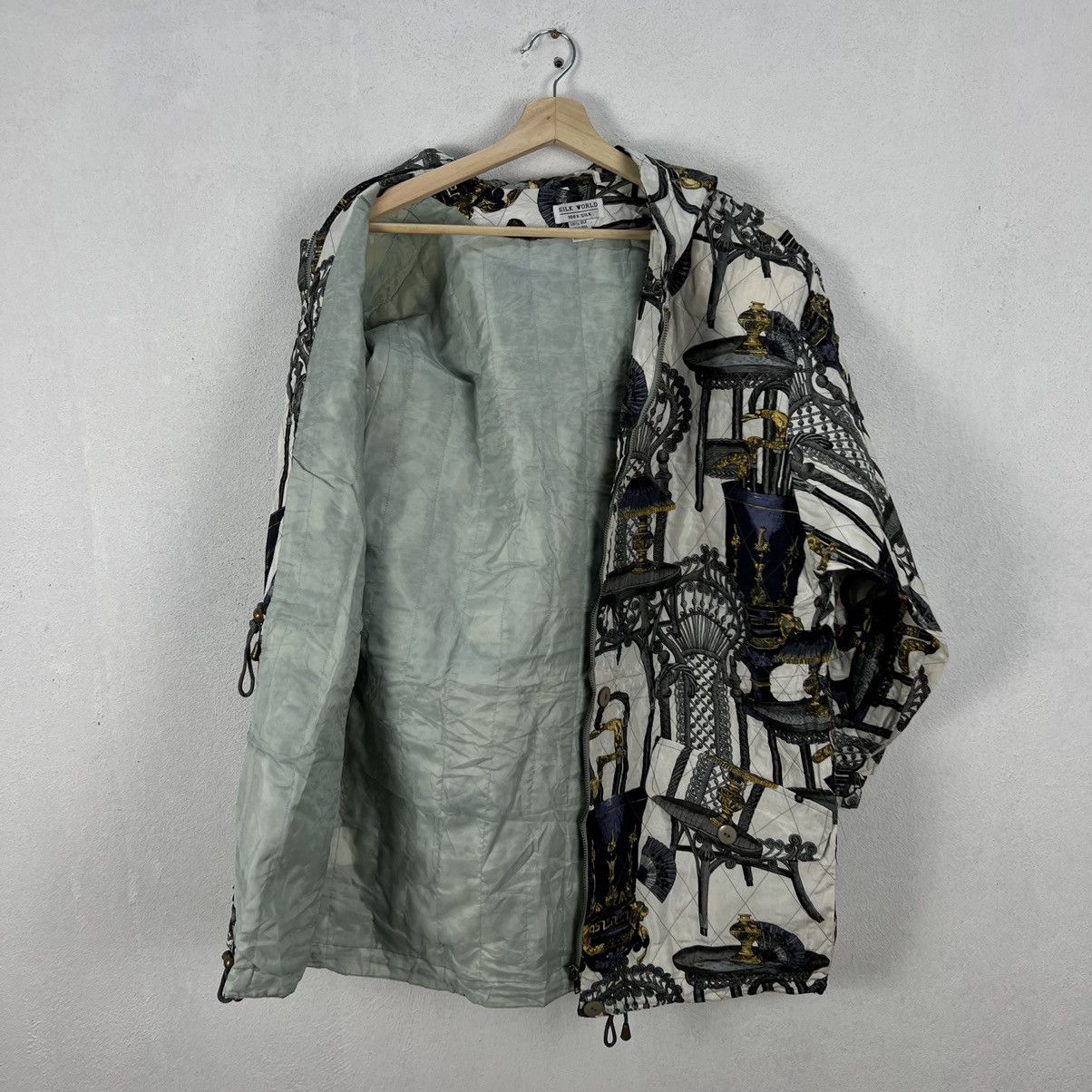 Japanese Brand VINTAGE SILK WORLD 100% SILK FULL PRINT INSPIRED BY HERMES Size US L / EU 52-54 / 3 - 17 Thumbnail