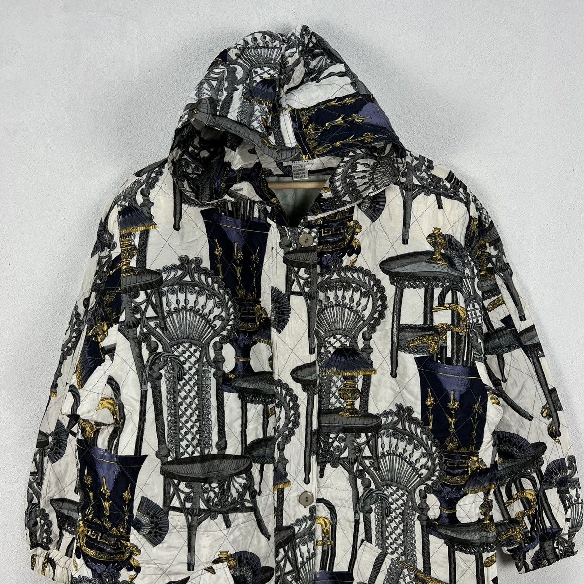 Japanese Brand VINTAGE SILK WORLD 100% SILK FULL PRINT INSPIRED BY HERMES Size US L / EU 52-54 / 3 - 2 Thumbnail