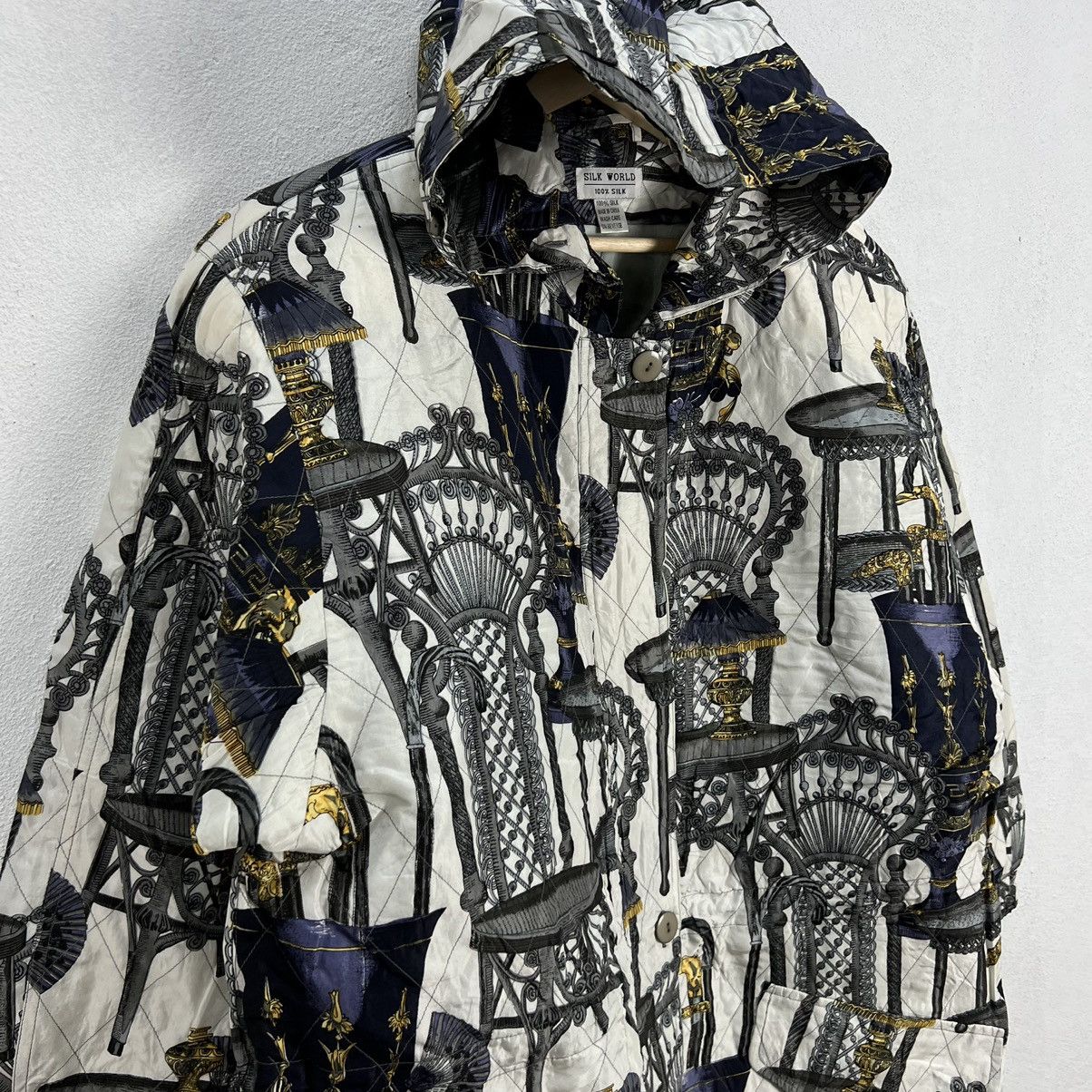 Japanese Brand VINTAGE SILK WORLD 100% SILK FULL PRINT INSPIRED BY HERMES Size US L / EU 52-54 / 3 - 8 Thumbnail