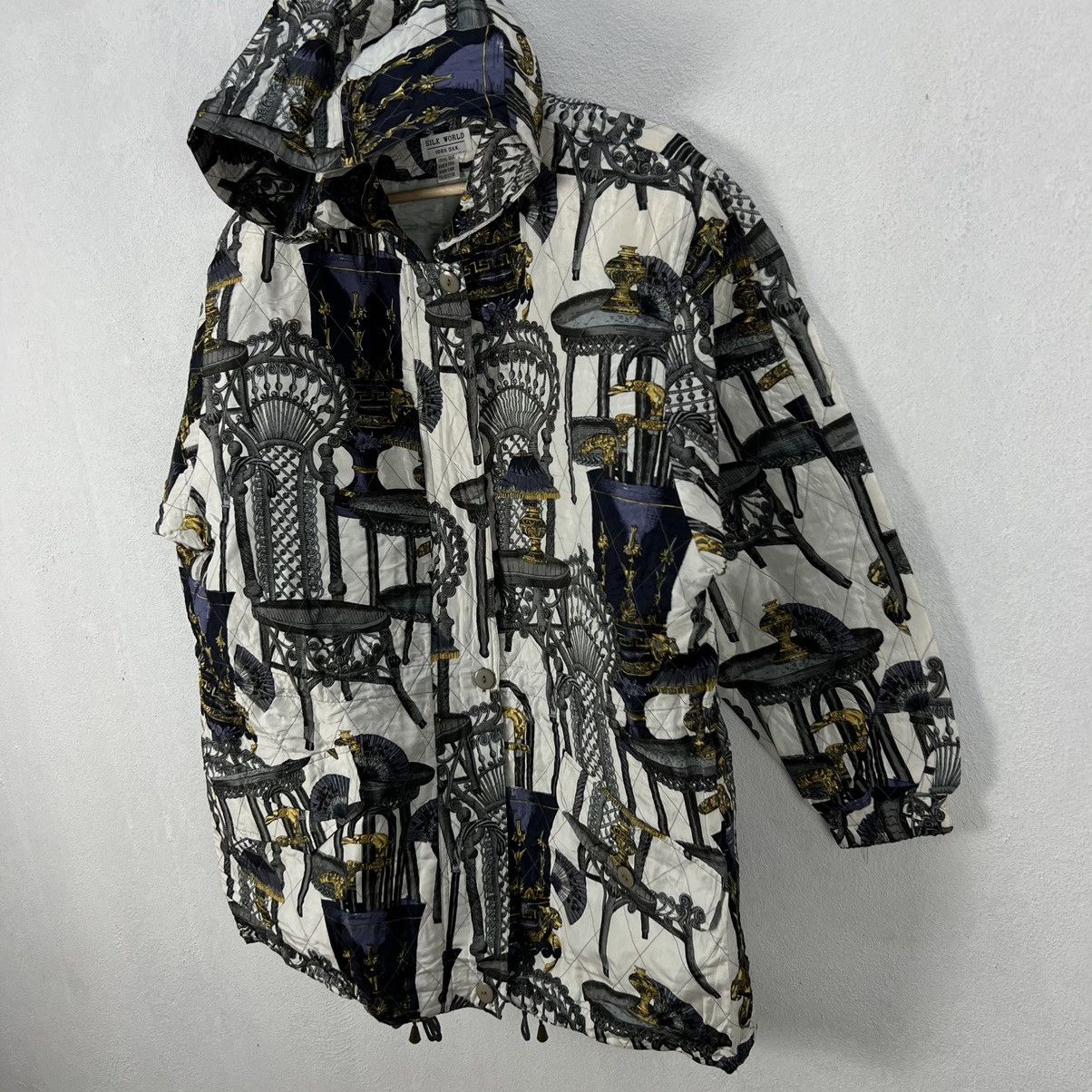 Japanese Brand VINTAGE SILK WORLD 100% SILK FULL PRINT INSPIRED BY HERMES Size US L / EU 52-54 / 3 - 3 Thumbnail