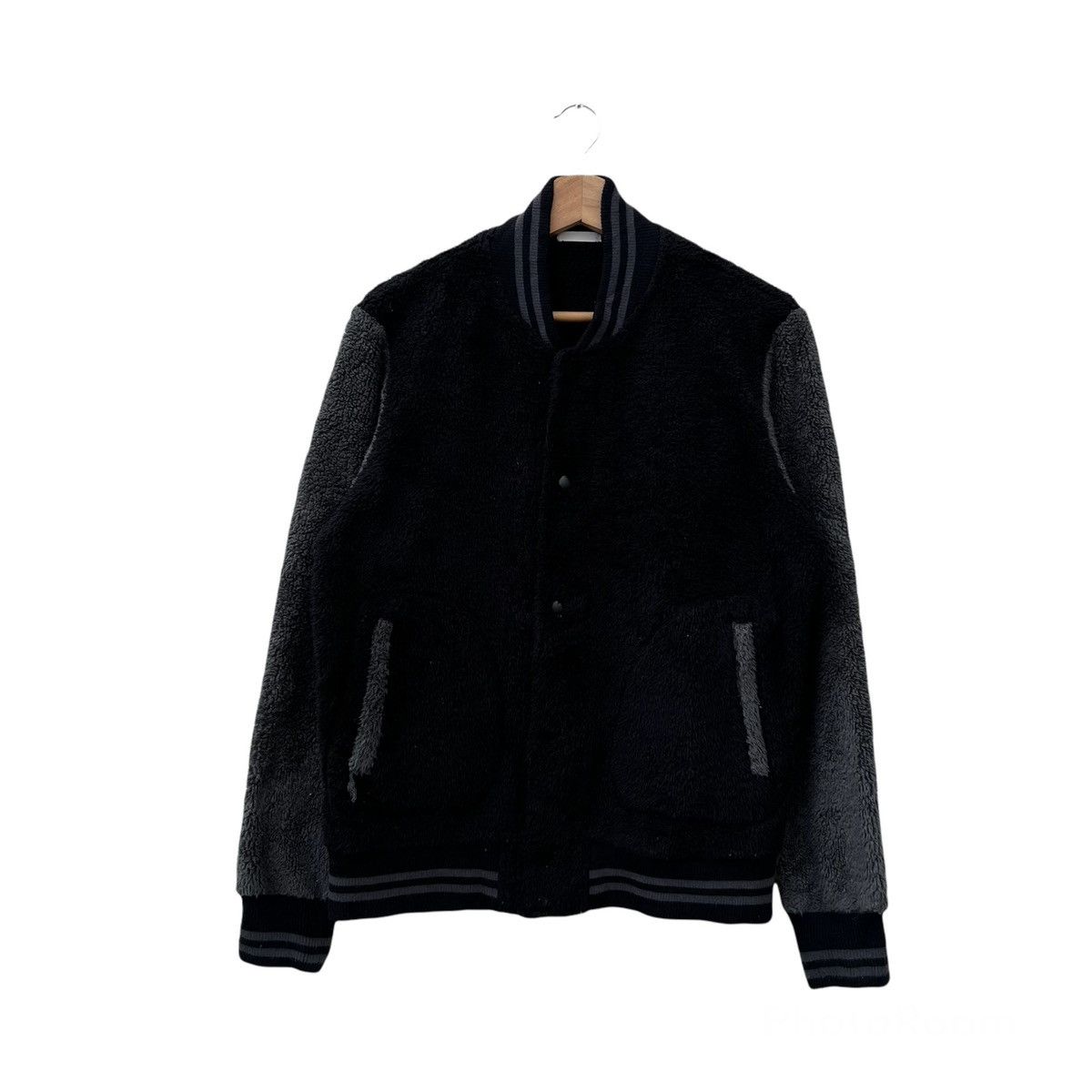 Japanese Brand VARSITY JACKET FLEECE GU JAPANESE BRAND Size US L / EU 52-54 / 3 - 1 Thumbnail