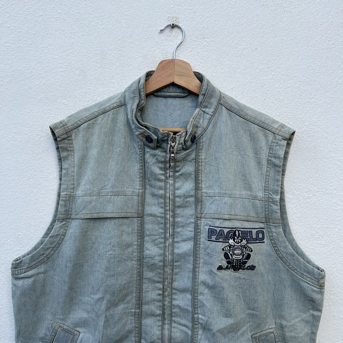 Japanese Brand VINTAGE PAGELO TANK TOP VEST BIG LOGO Size US L / EU 52-54 / 3 - 4 Thumbnail