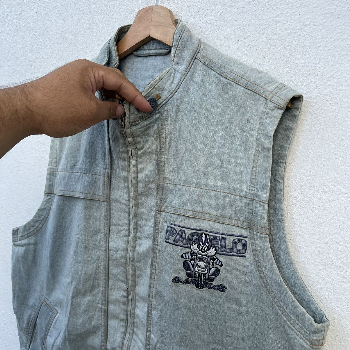 Japanese Brand VINTAGE PAGELO TANK TOP VEST BIG LOGO Size US L / EU 52-54 / 3 - 5 Thumbnail